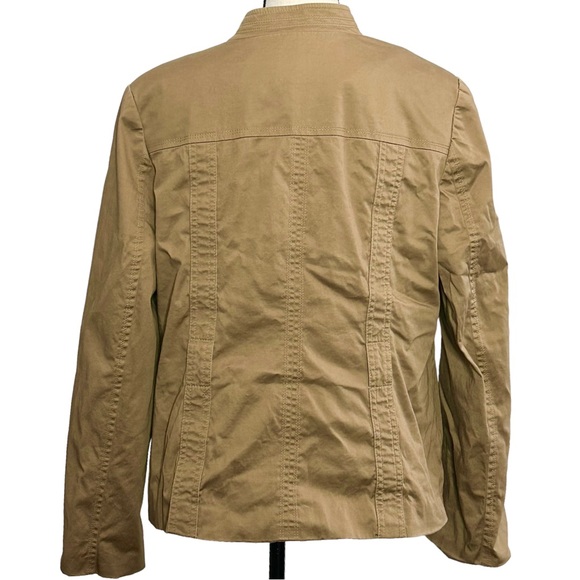 3/$10 George Utility Jacket 14 Khaki - Picture 5 of 6